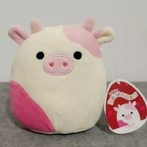 5" Caedyn the Cow OG Valentines Day Exclusive NWT HTF Kellytoy 2022 Squishmallow